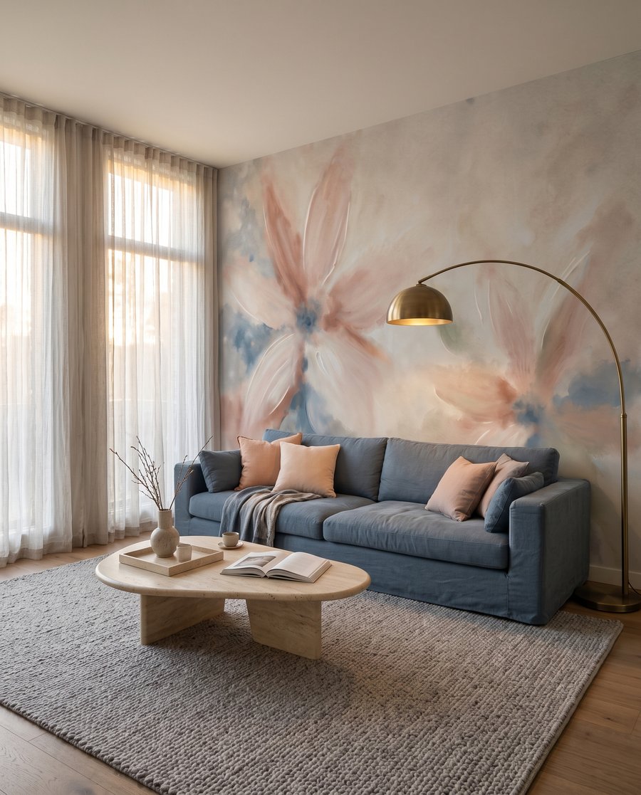 Fiori a pennellate morbide — ambiente 3