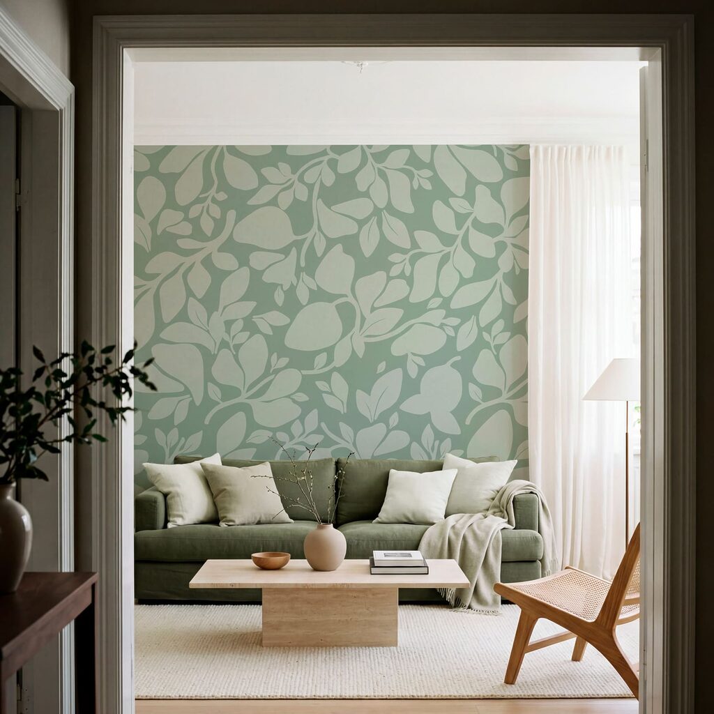 Foglioline in silhouette — ambiente 1