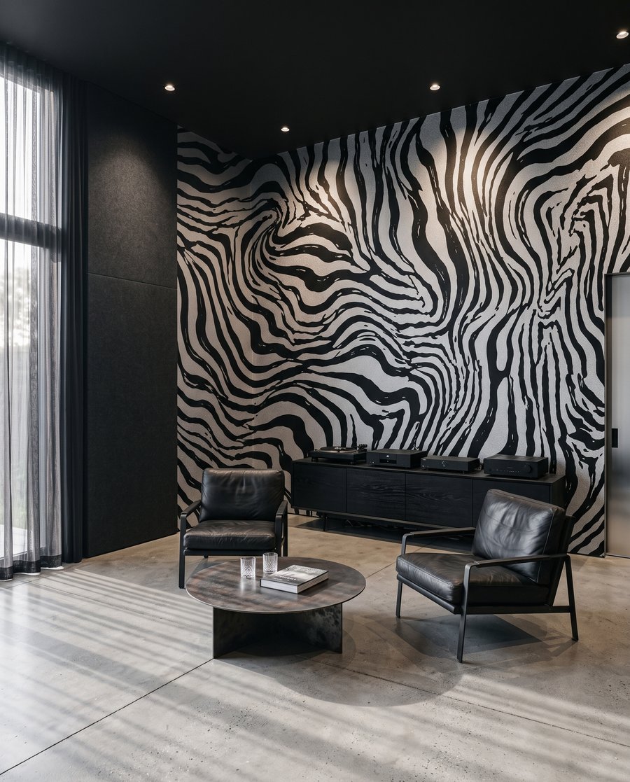 Strisce di zebra in un ambiente