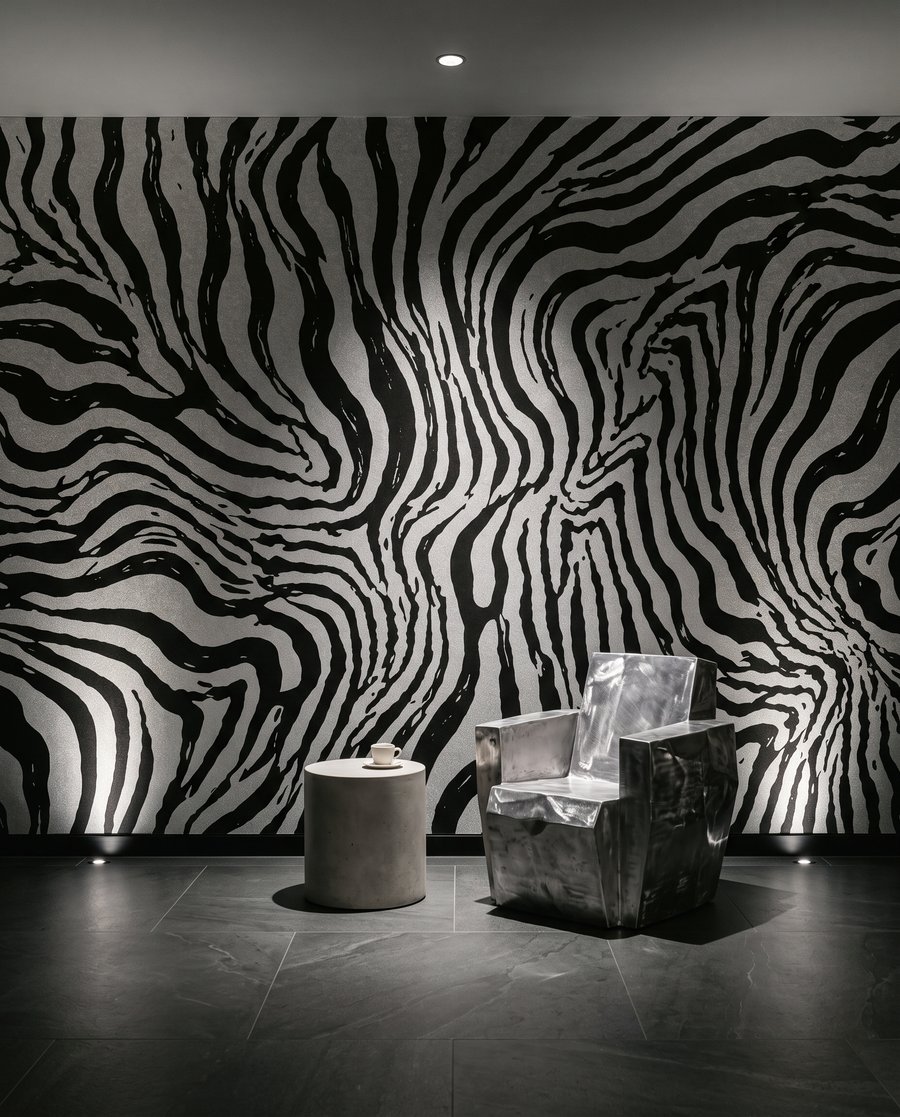 Strisce di zebra in un ambiente