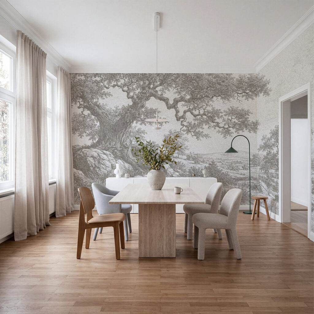 Albero antico sul paesaggio — ambiente 2