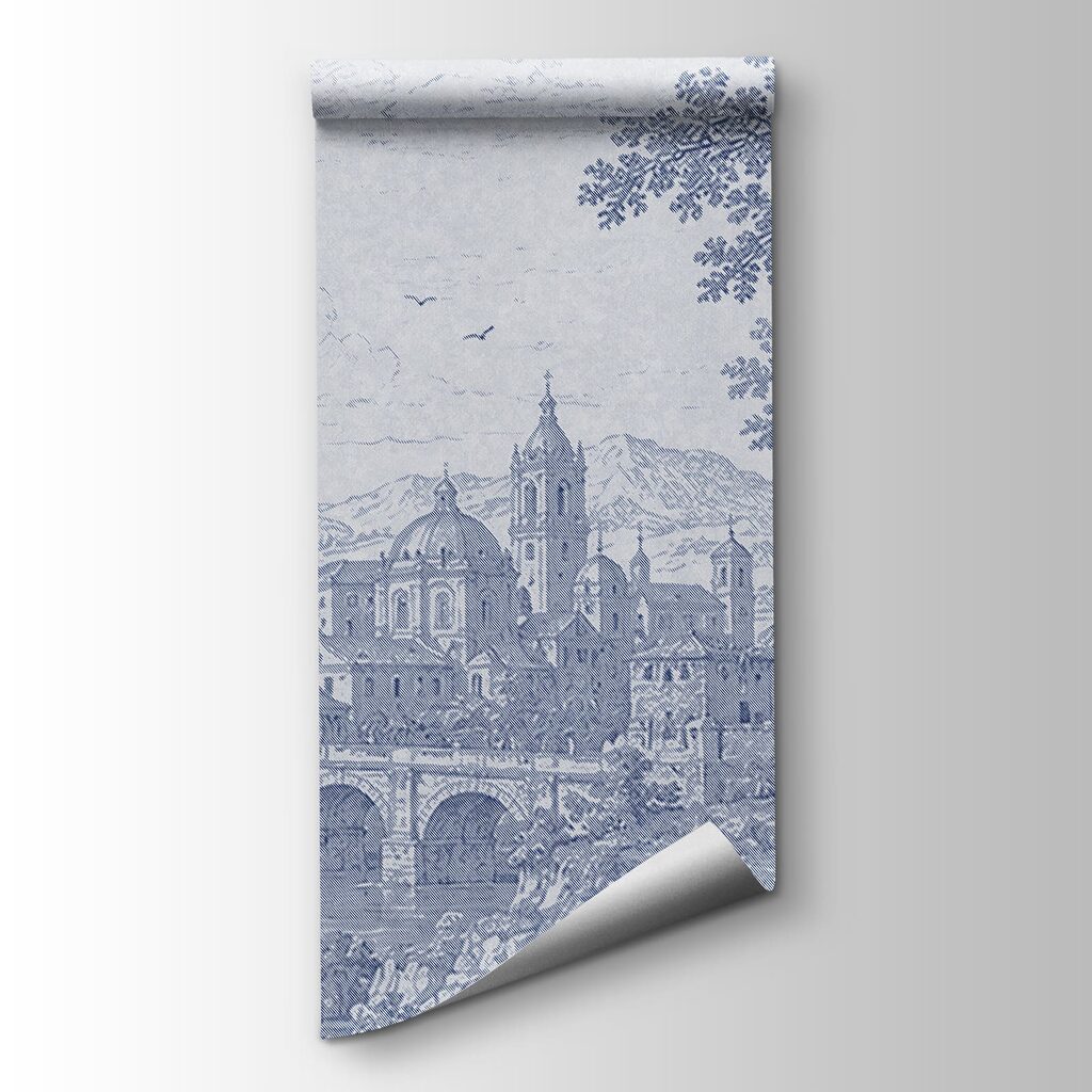 Alberi e ponte sull’acqua — vista del prodotto