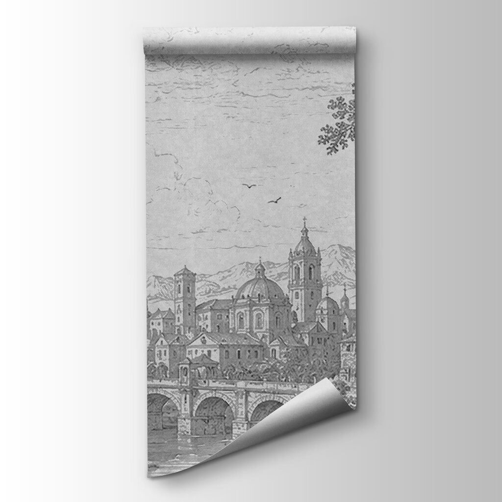 Alberi e ponte sull’acqua — vista del prodotto