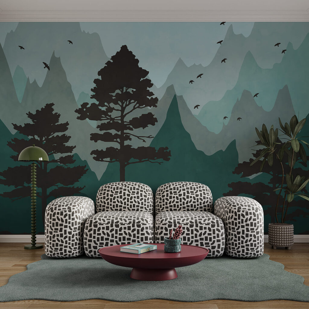 Strati di montagne colorate — ambiente 2