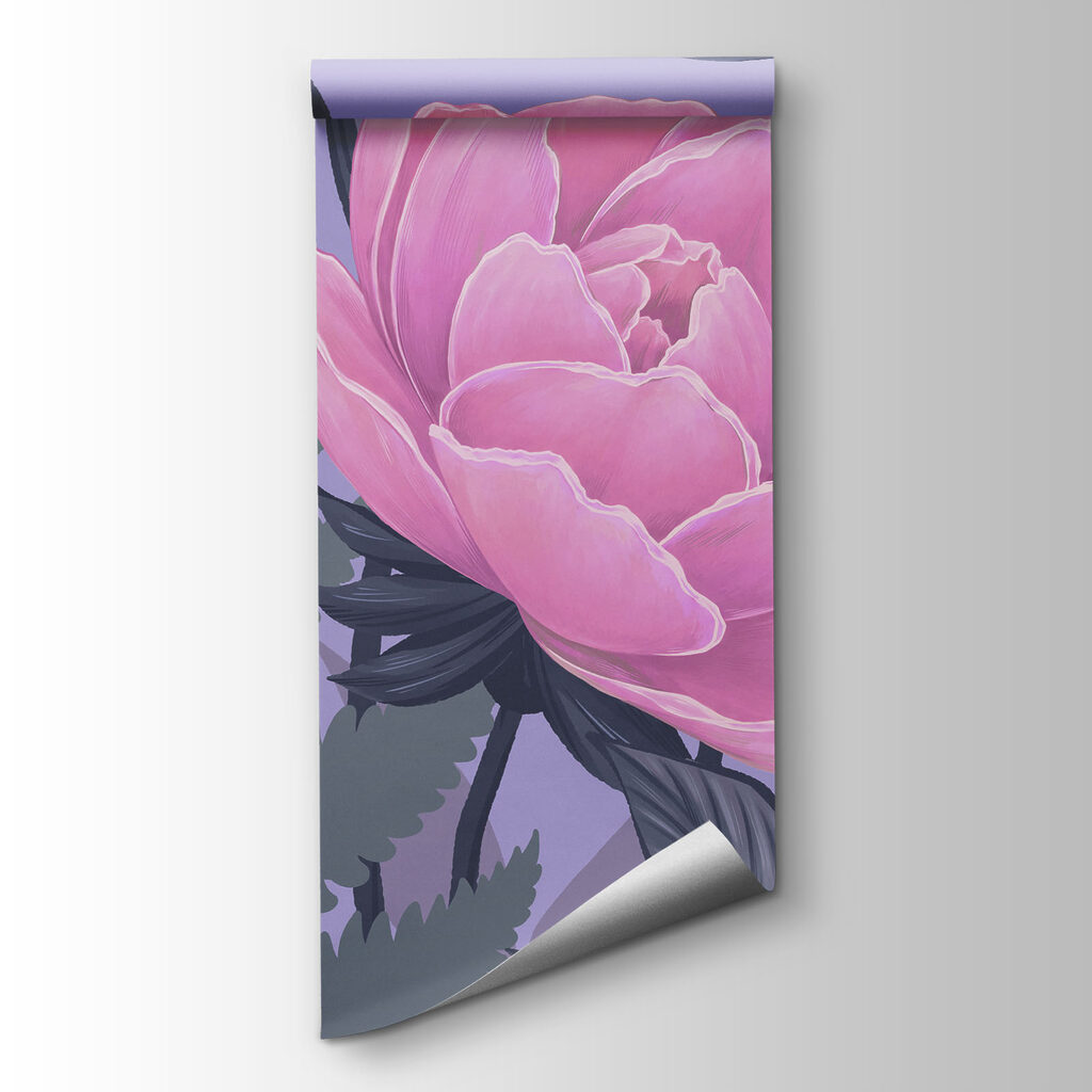 Fiori rosa su lilla — vista del prodotto