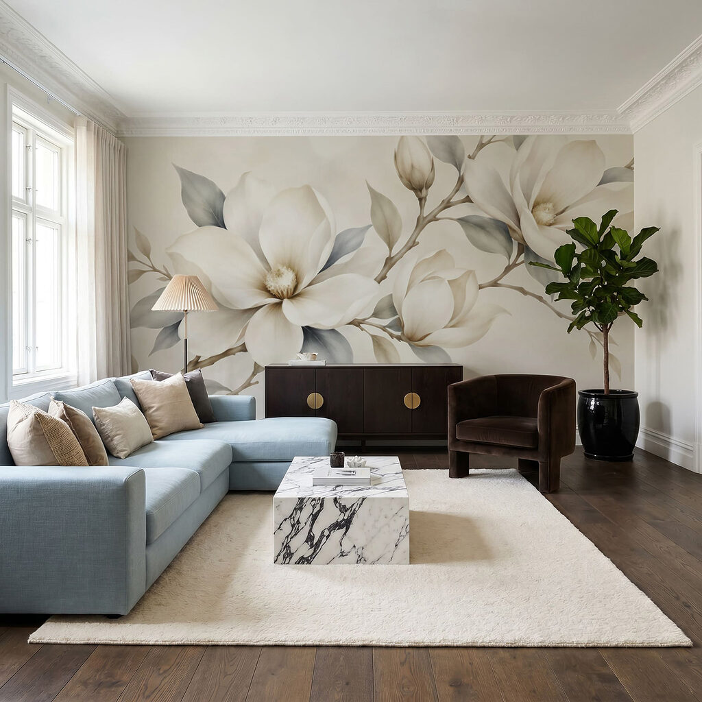 Fiori bianchi sui rametti — ambiente 3