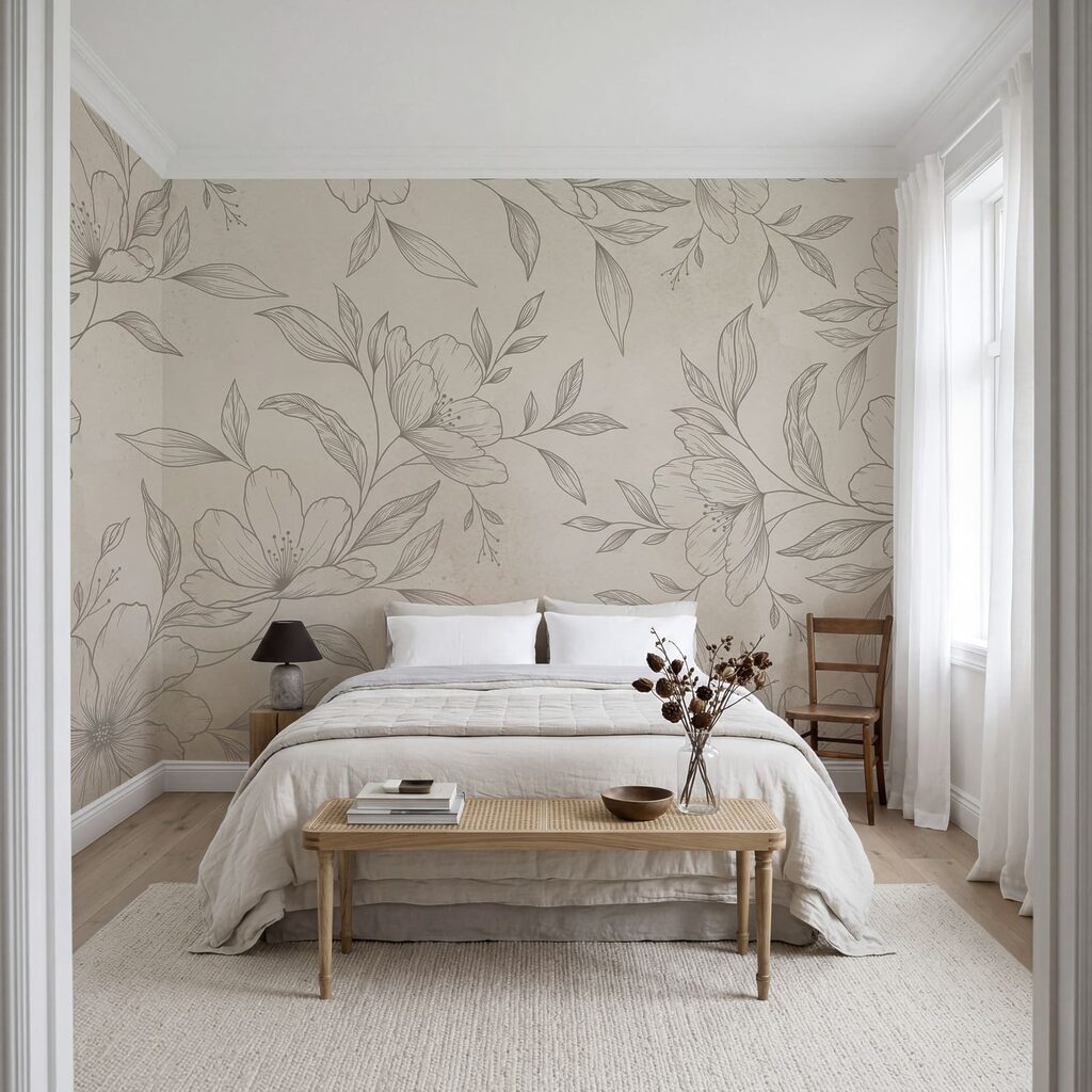 Fiori disegnati finemente — ambiente 2