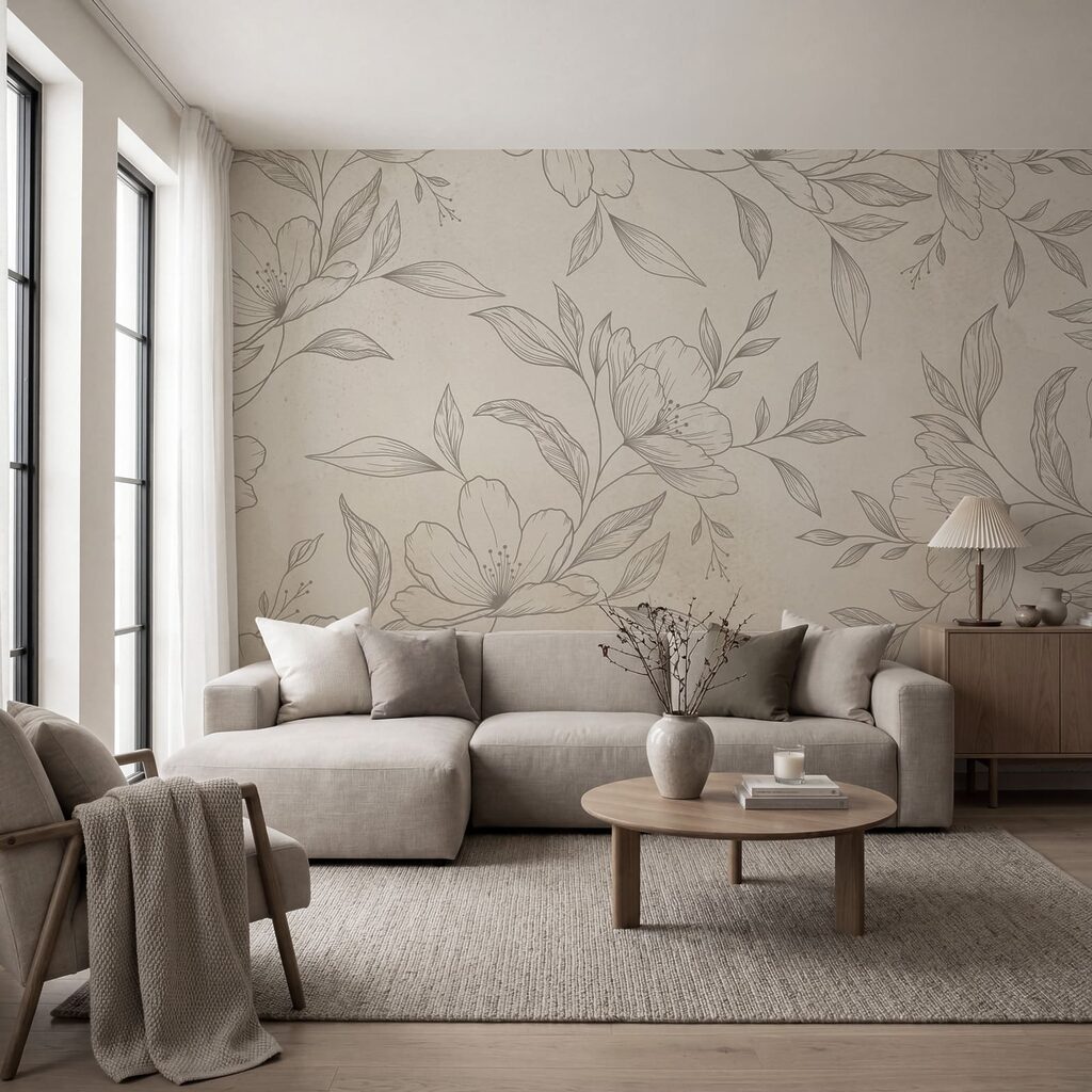 Fiori disegnati finemente — ambiente 1