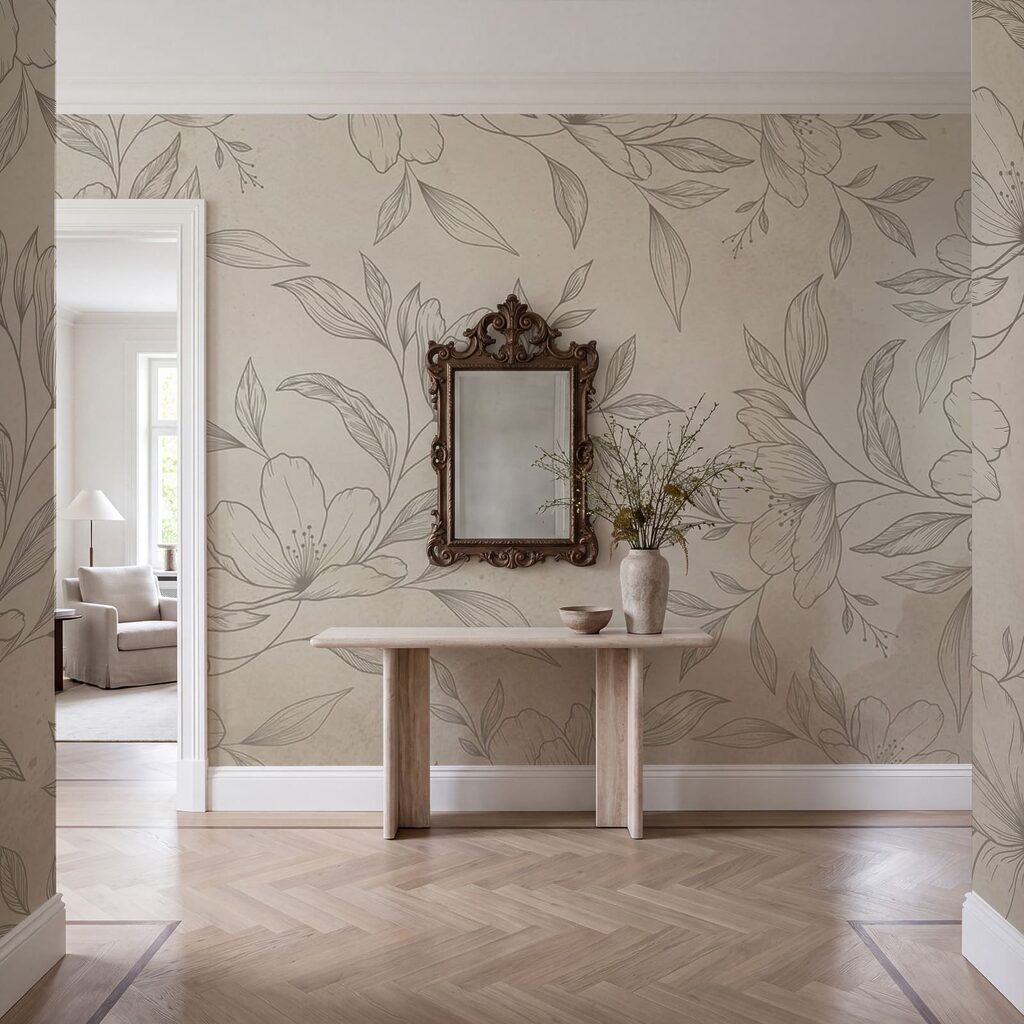 Fiori disegnati finemente — ambiente 3