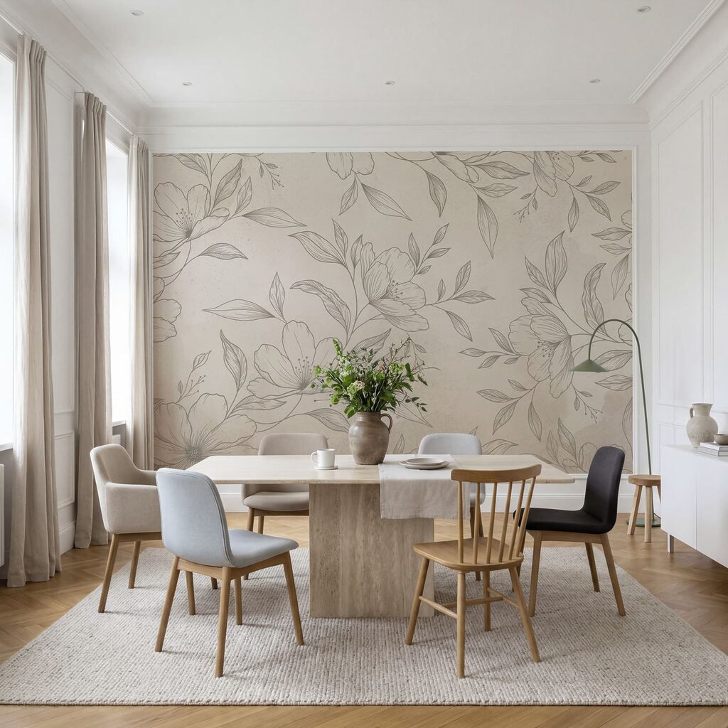 Fiori disegnati finemente — ambiente 4
