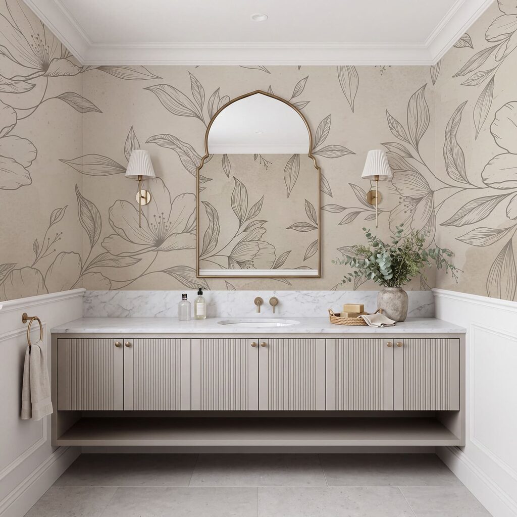 Fiori disegnati finemente — ambiente 6
