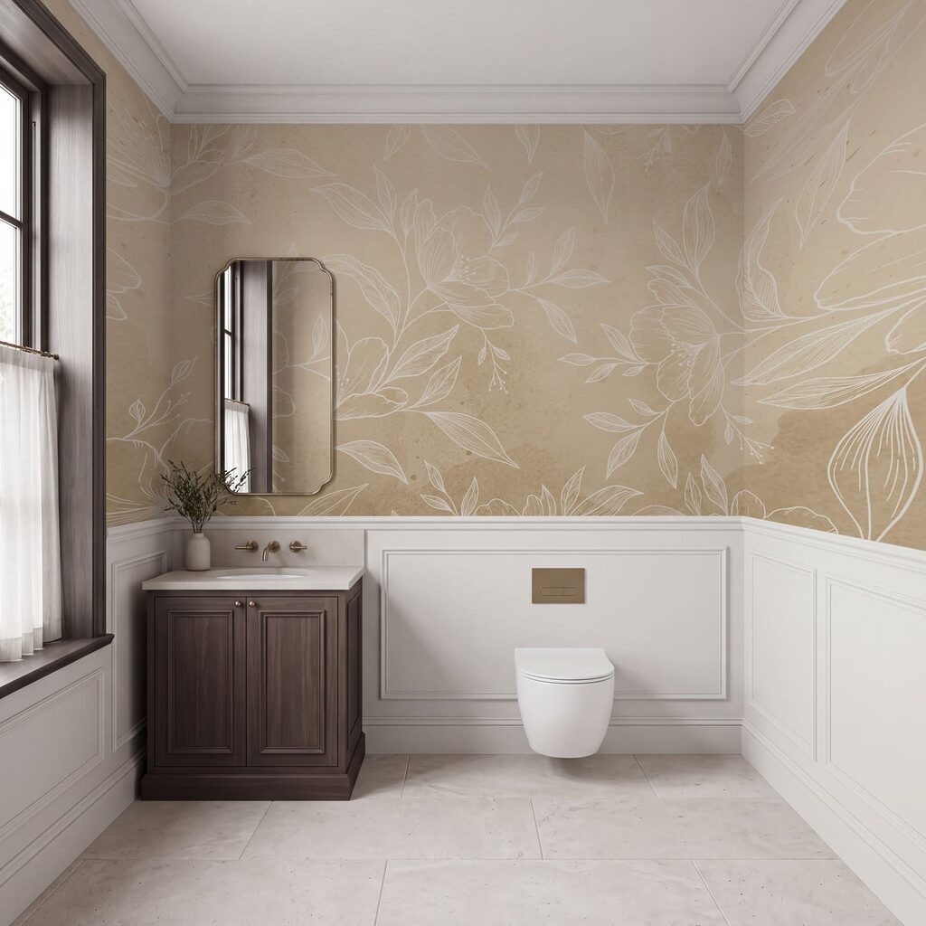 Fiori disegnati finemente in un ambiente