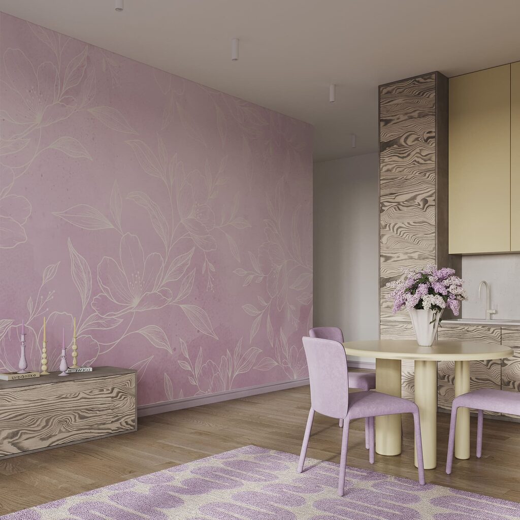 Fiori disegnati finemente — ambiente 3