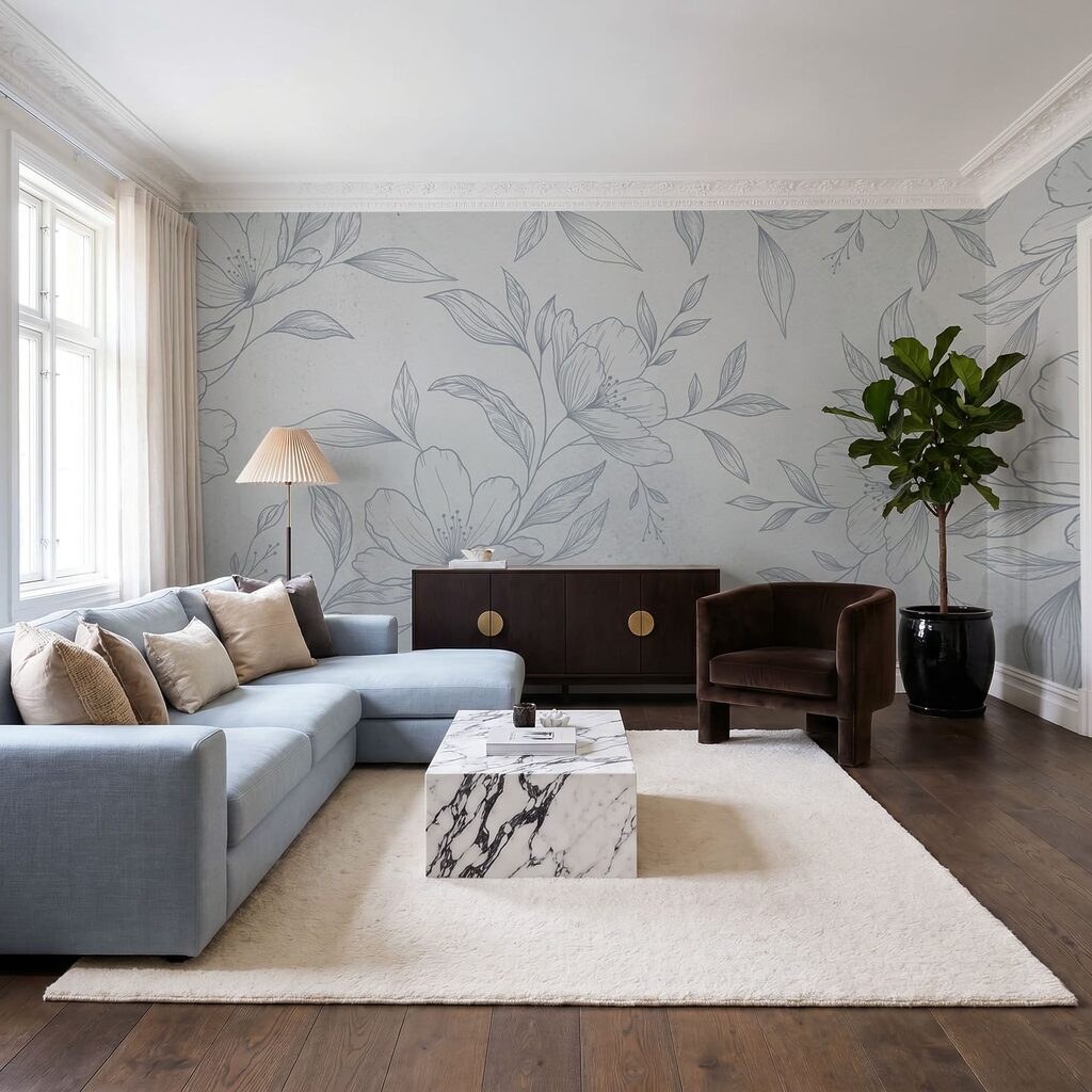 Fiori disegnati finemente — ambiente 2