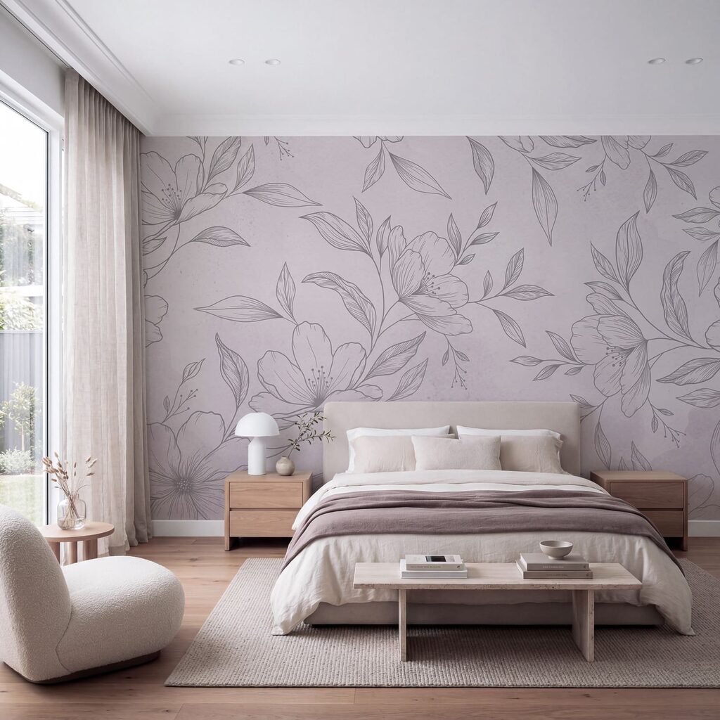 Fiori disegnati finemente — ambiente 1
