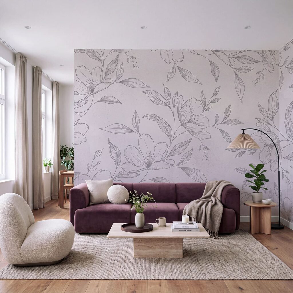 Fiori disegnati finemente — ambiente 2