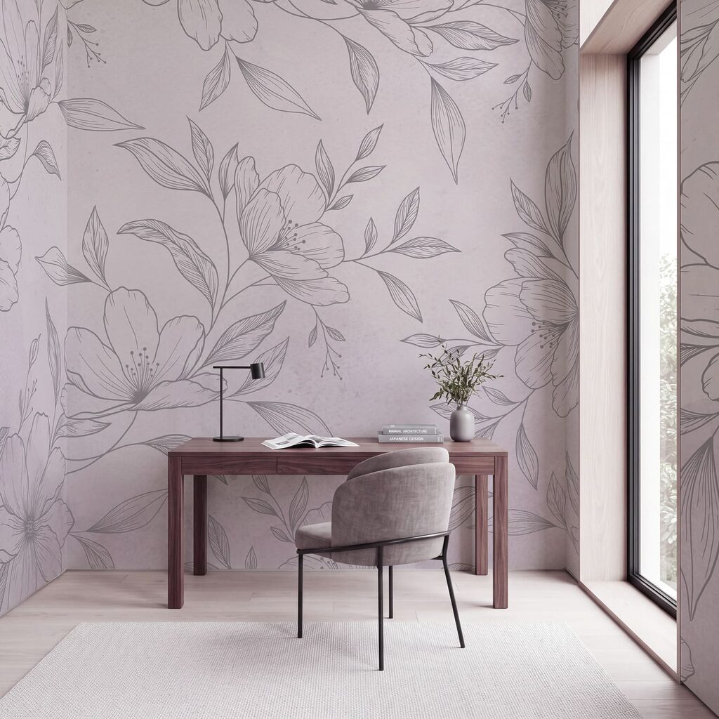 Fiori disegnati finemente — ambiente 3
