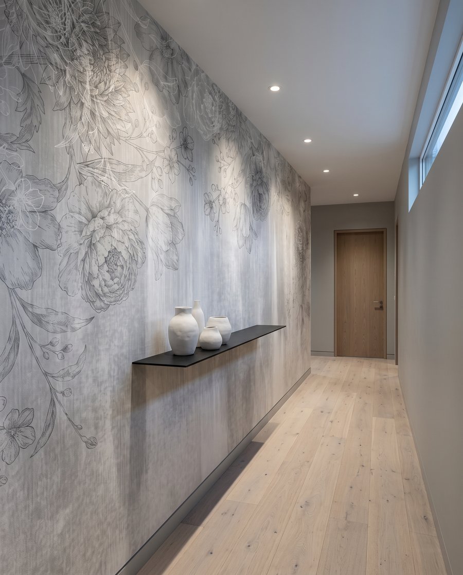 Fiori su pennellate sbiadite — ambiente 4