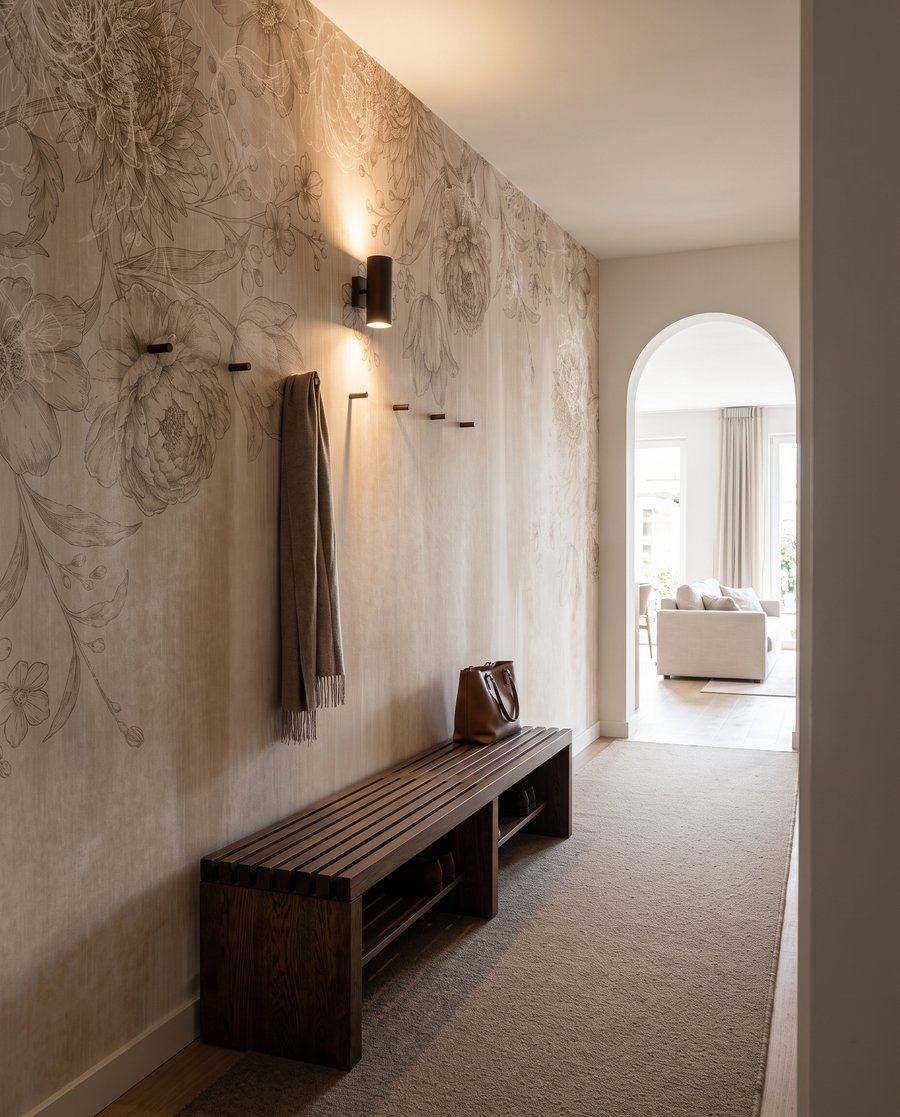 Fiori su pennellate sbiadite — ambiente 4