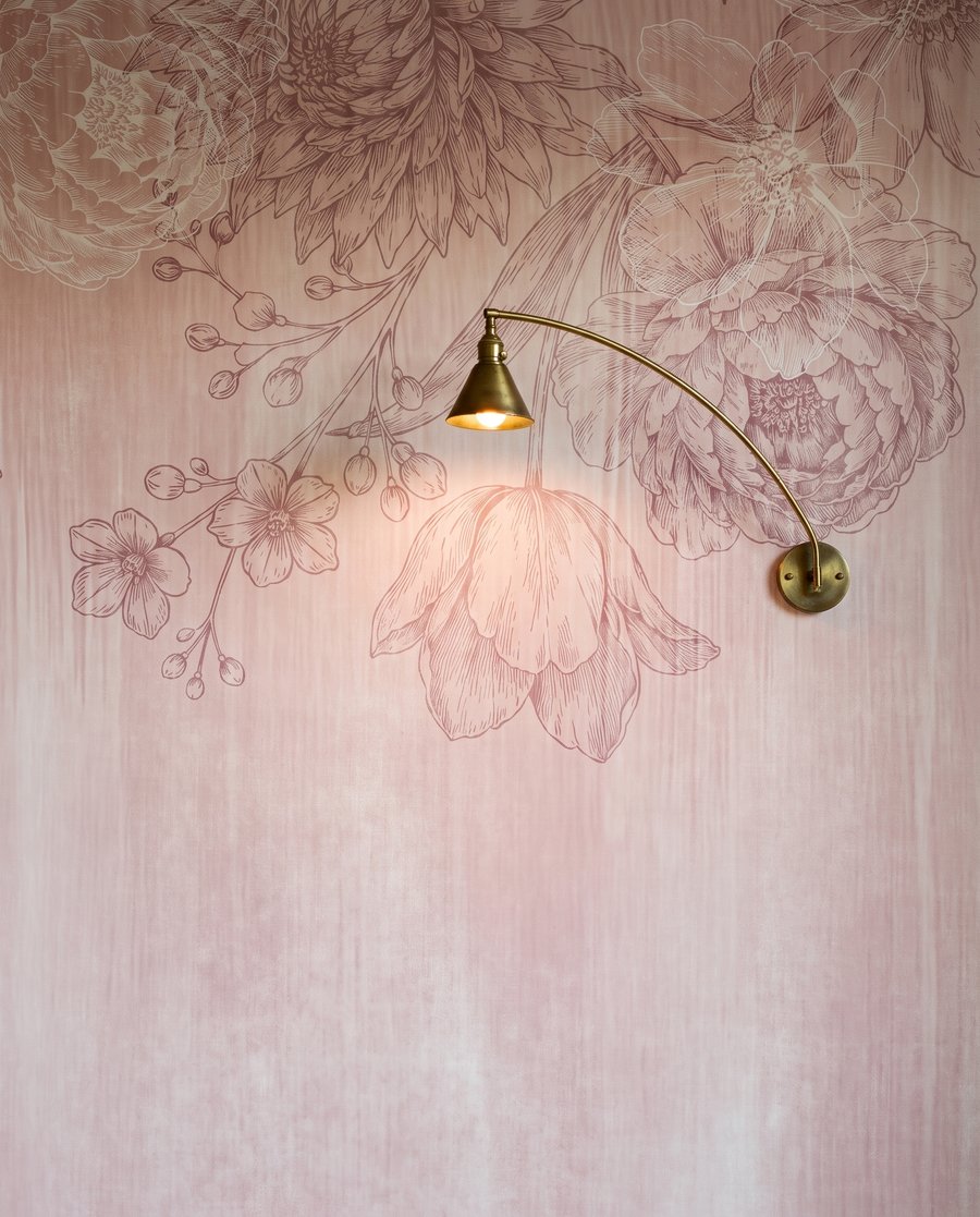 Fiori su pennellate sbiadite — dettaglio