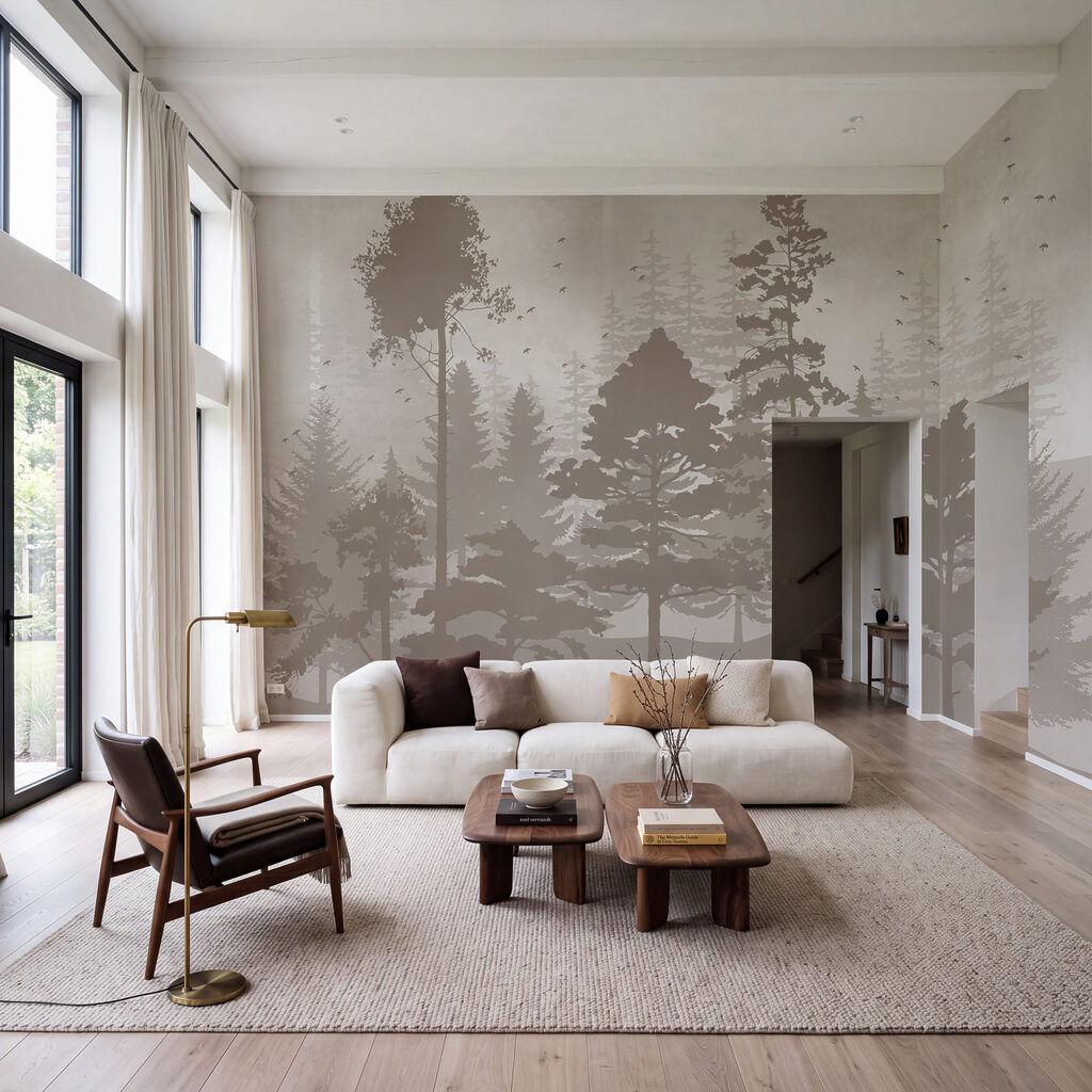 Alberi in sagome dipinte — ambiente 2