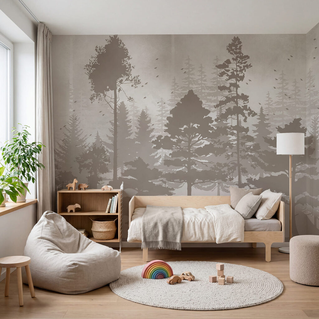 Alberi in sagome dipinte — ambiente 3