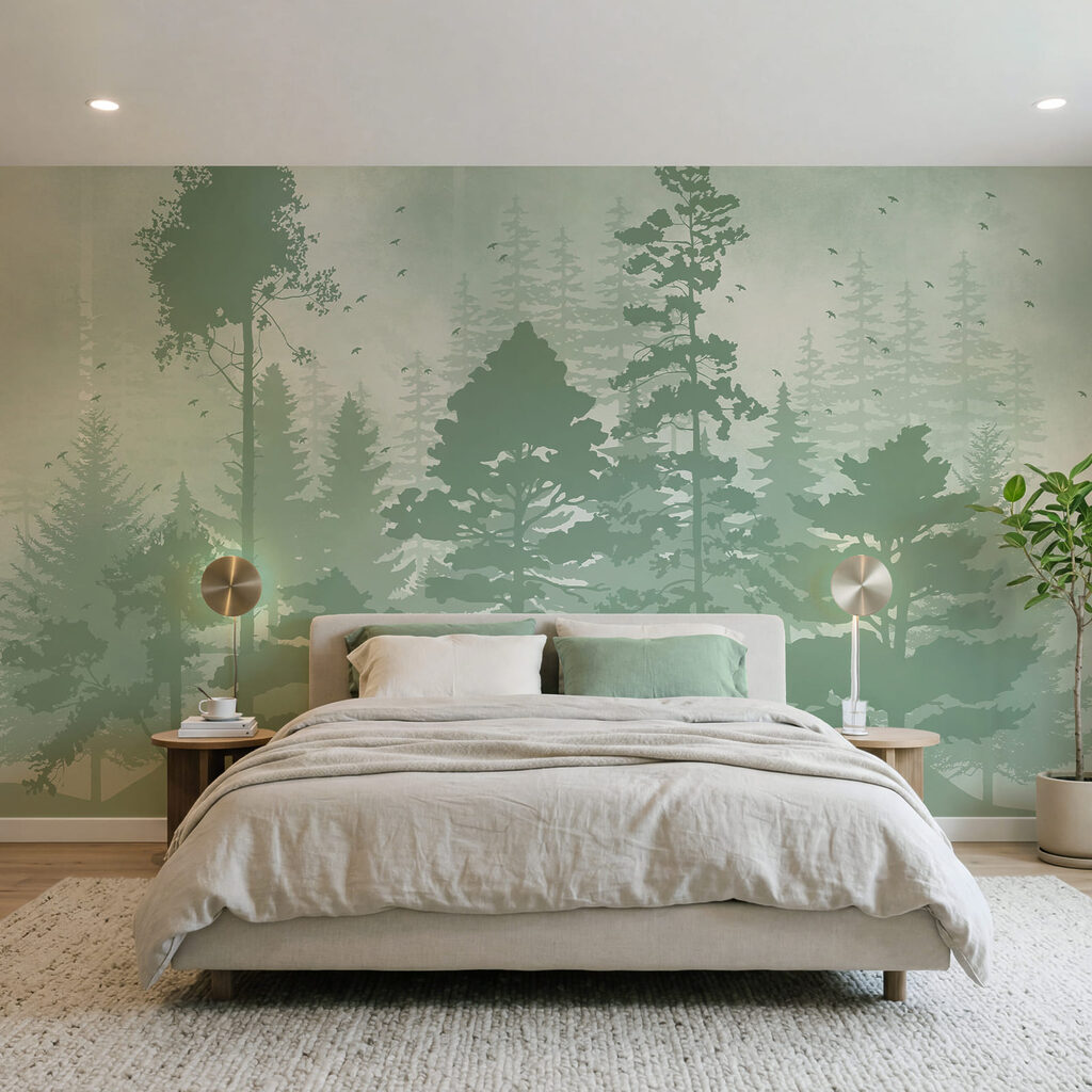 Alberi in sagome dipinte — ambiente 2