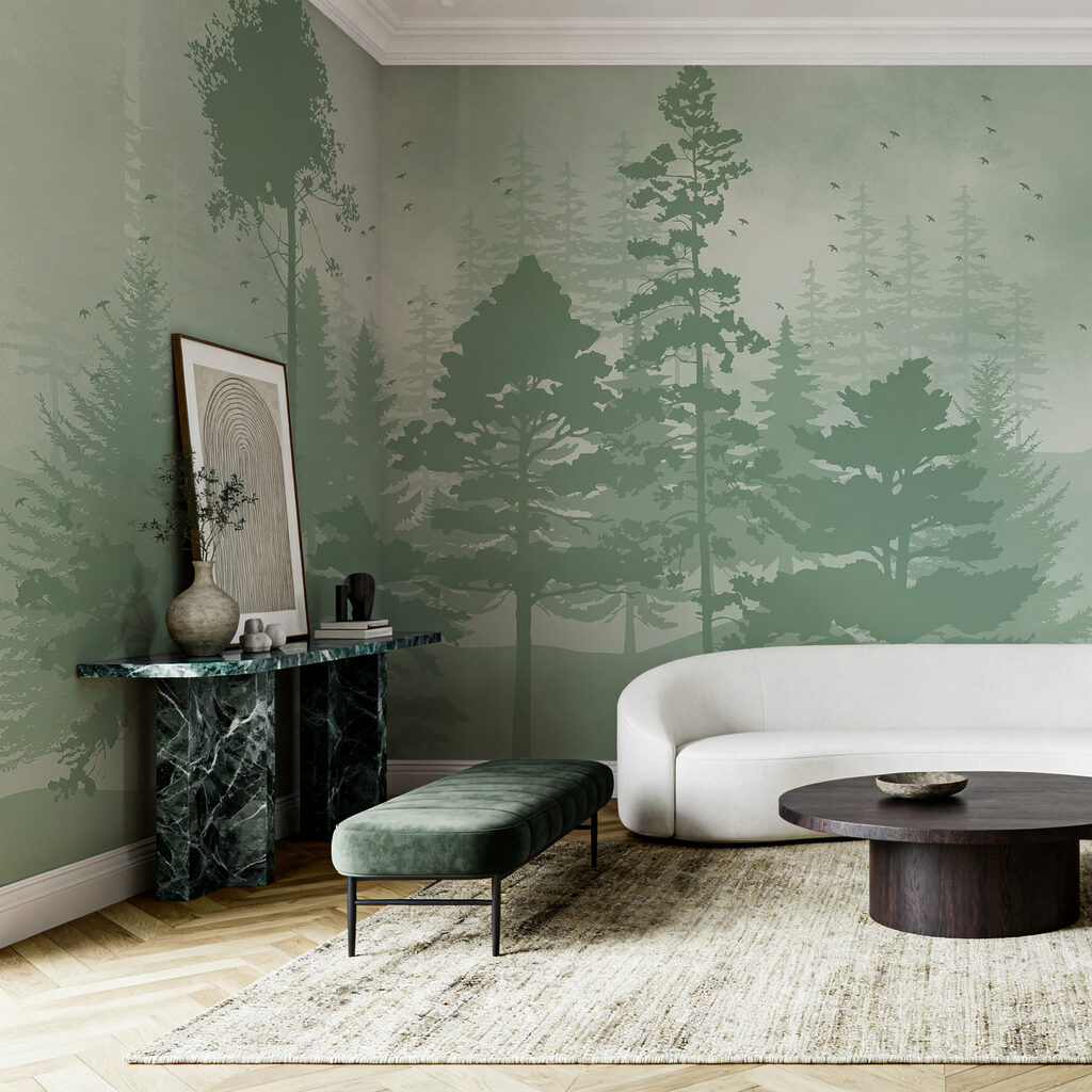 Alberi in sagome dipinte — ambiente 1