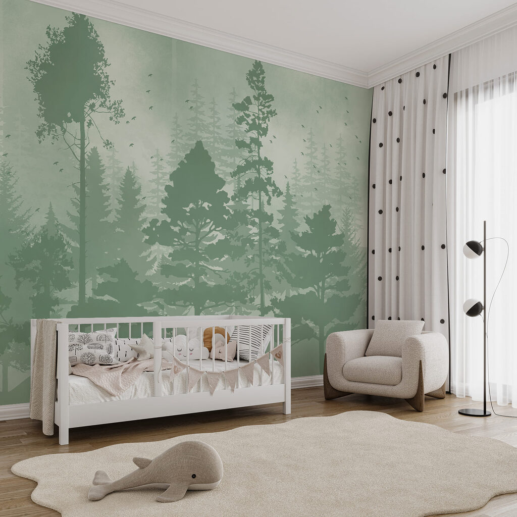 Alberi in sagome dipinte — ambiente 3