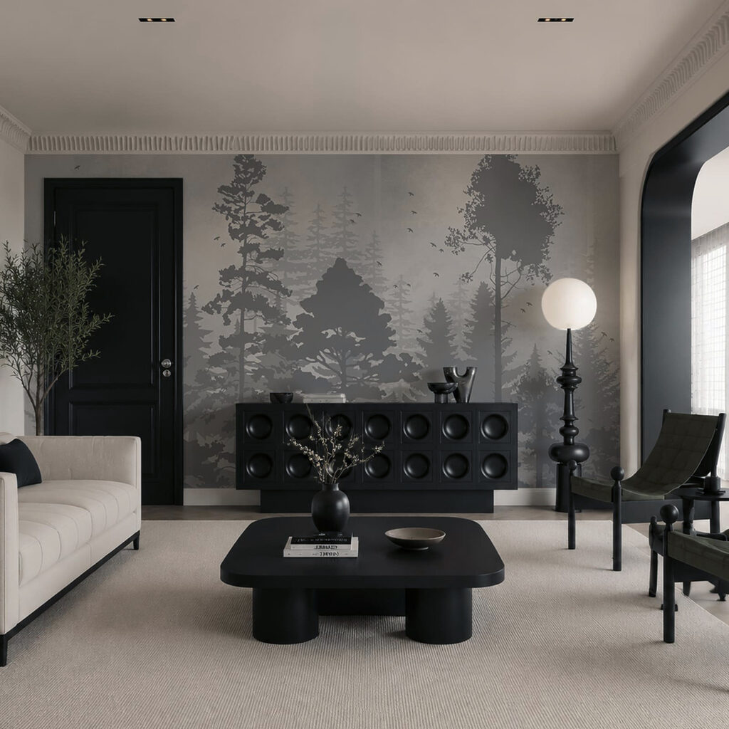 Alberi in sagome dipinte — ambiente 2