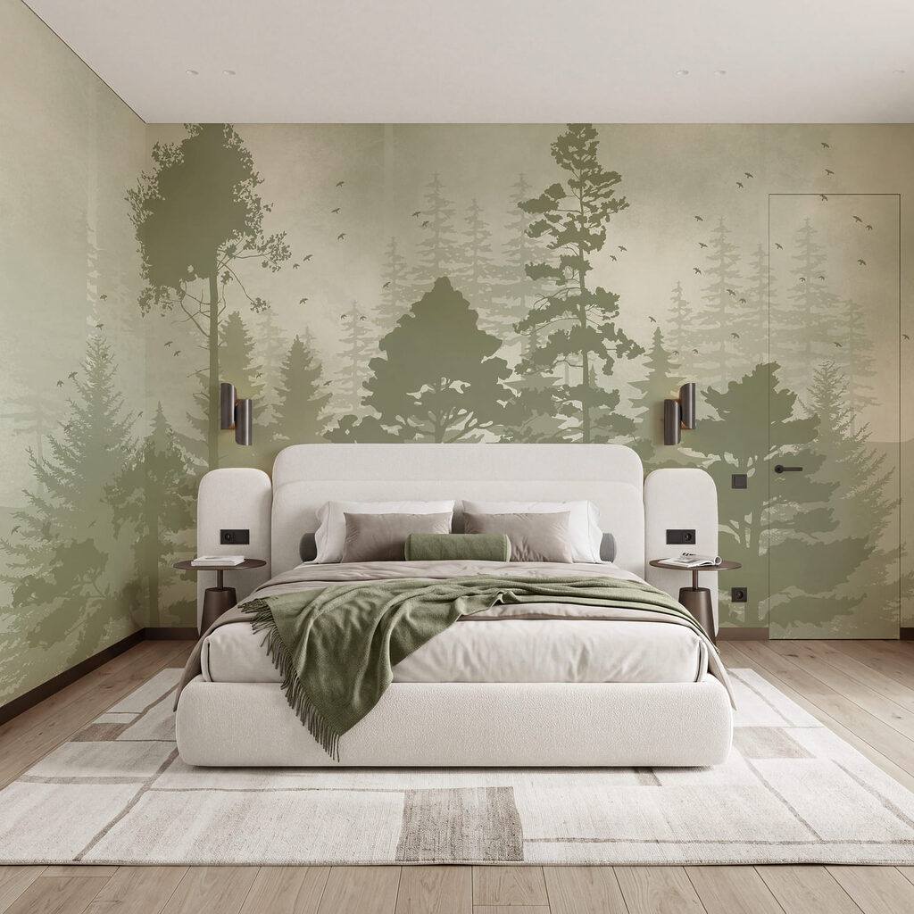 Alberi in sagome dipinte — ambiente 2