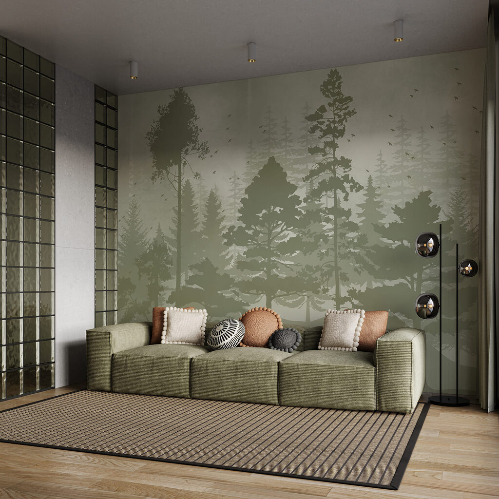 Alberi in sagome dipinte — ambiente 1