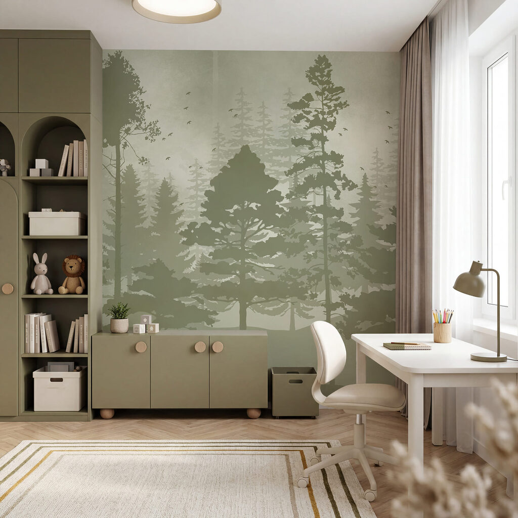 Alberi in sagome dipinte — ambiente 3