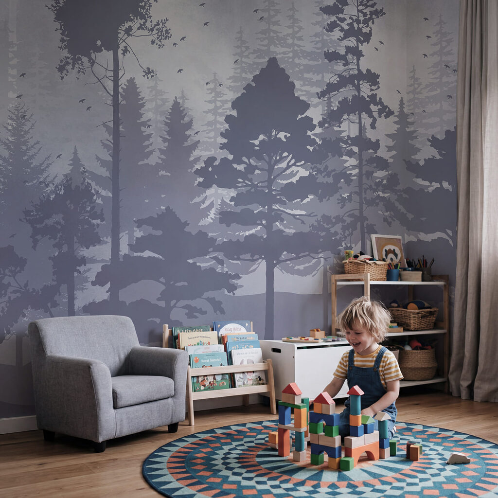 Alberi in sagome dipinte — ambiente 1