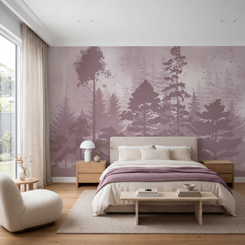 Alberi in sagome dipinte — ambiente 2
