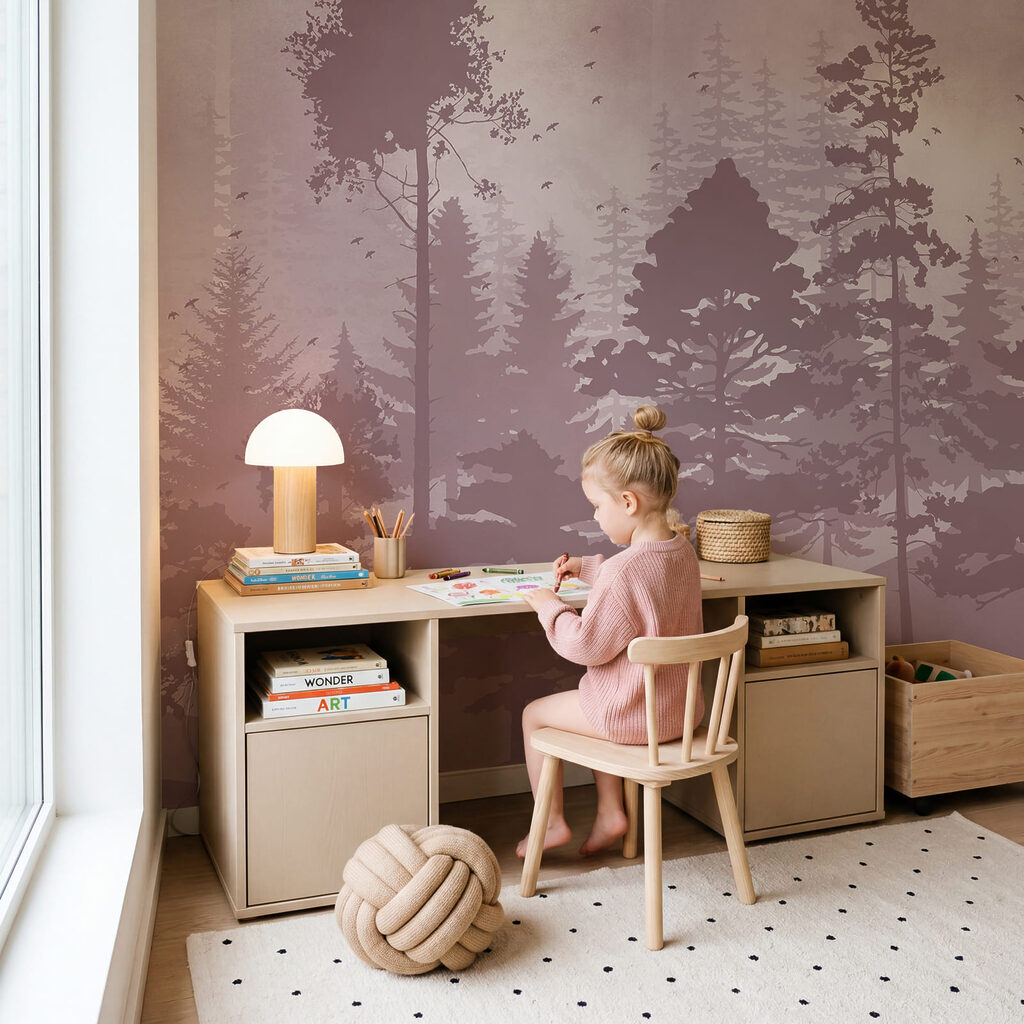 Alberi in sagome dipinte — ambiente 1