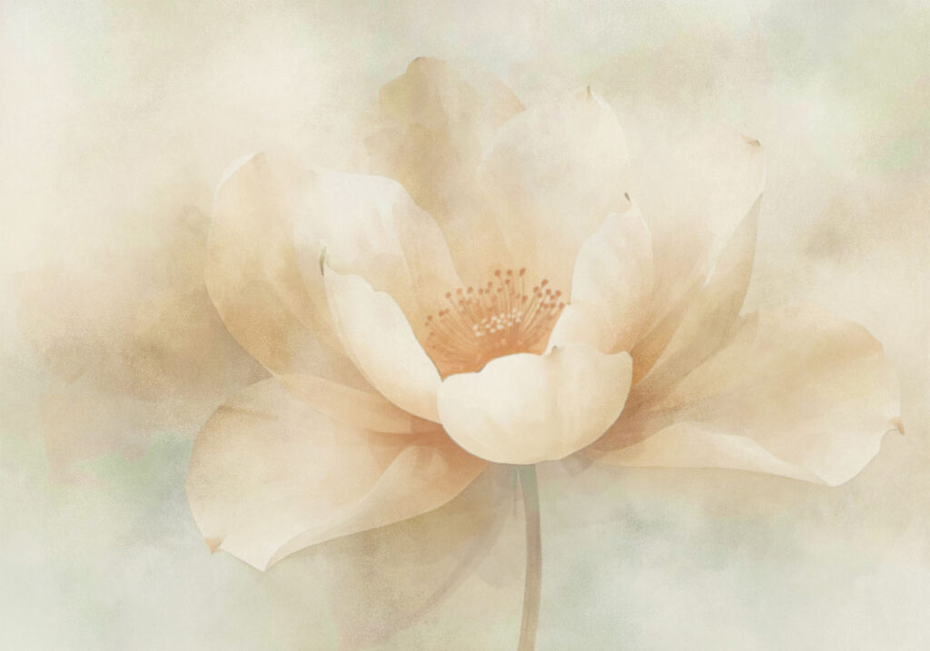 Un fiore si risveglia — design completo