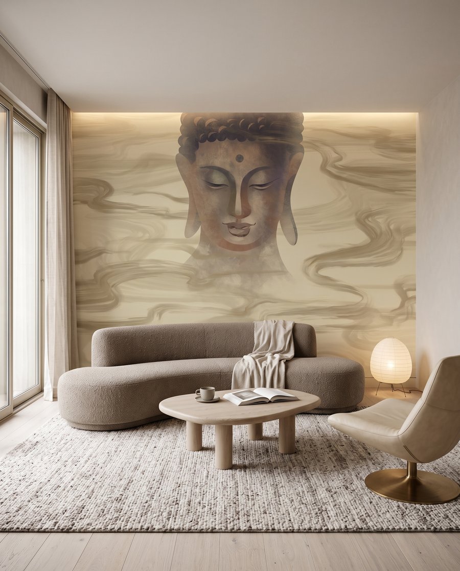 Buddha tra flussi dorati — ambiente 3