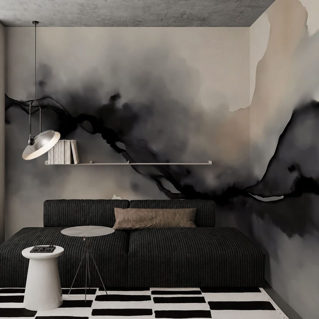 Corrente scura ad acquerello — ambiente 3