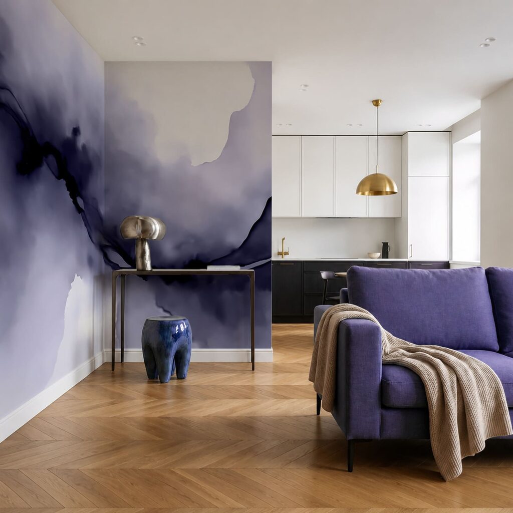 Corrente scura ad acquerello — ambiente 1