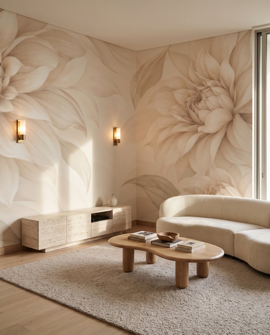 Grandi fiori ai bordi — ambiente 1
