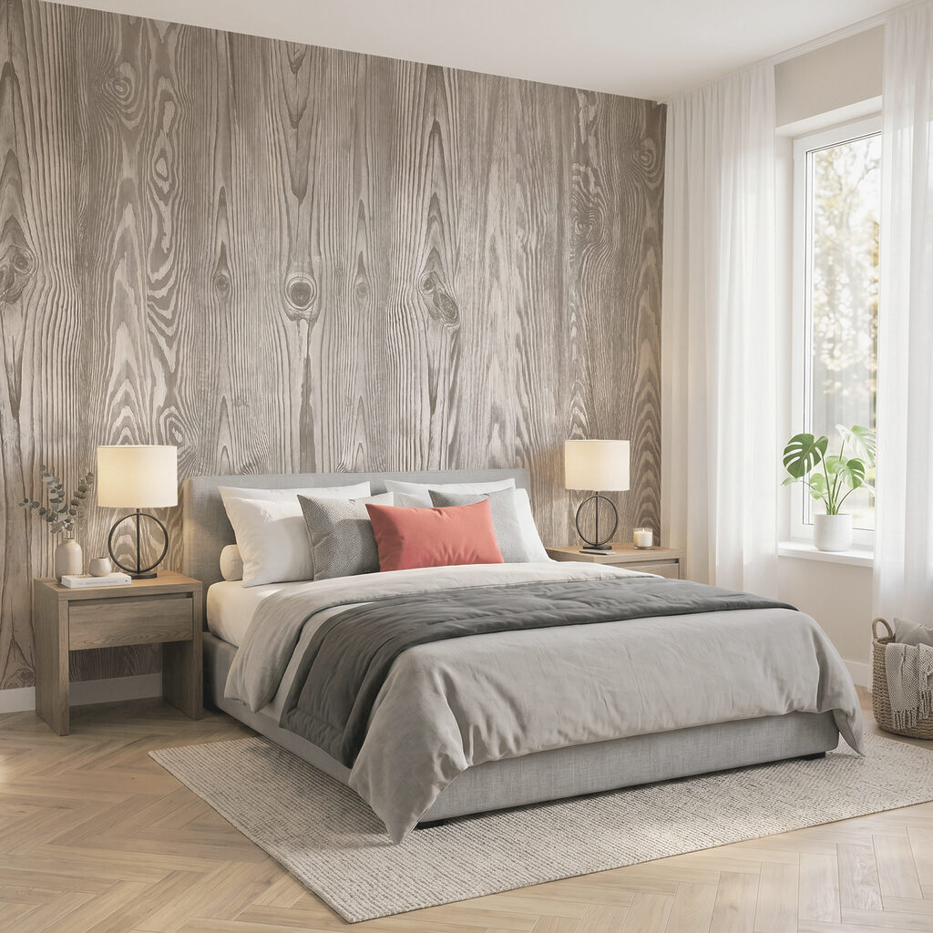 Venature effetto legno in un ambiente