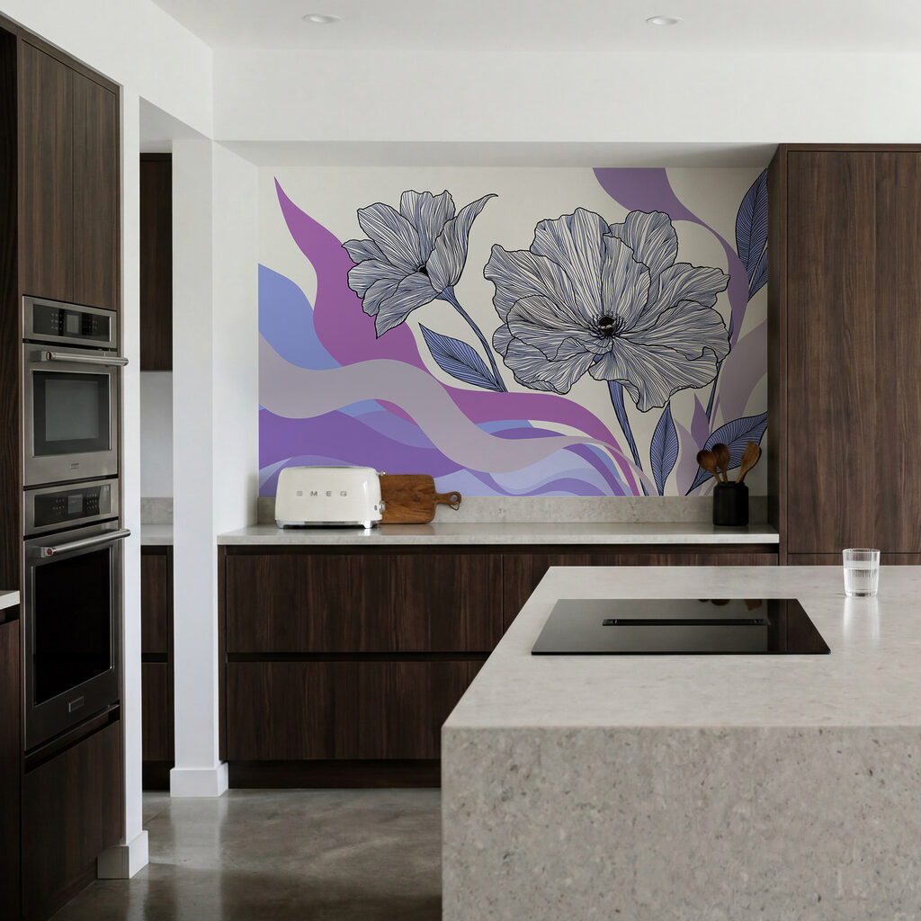 Fiori su fasce ondulate — ambiente 4