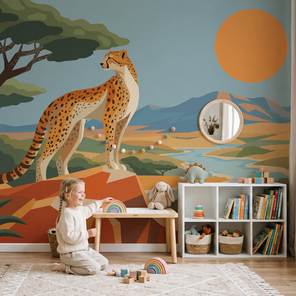 Guardiano della savana in un ambiente