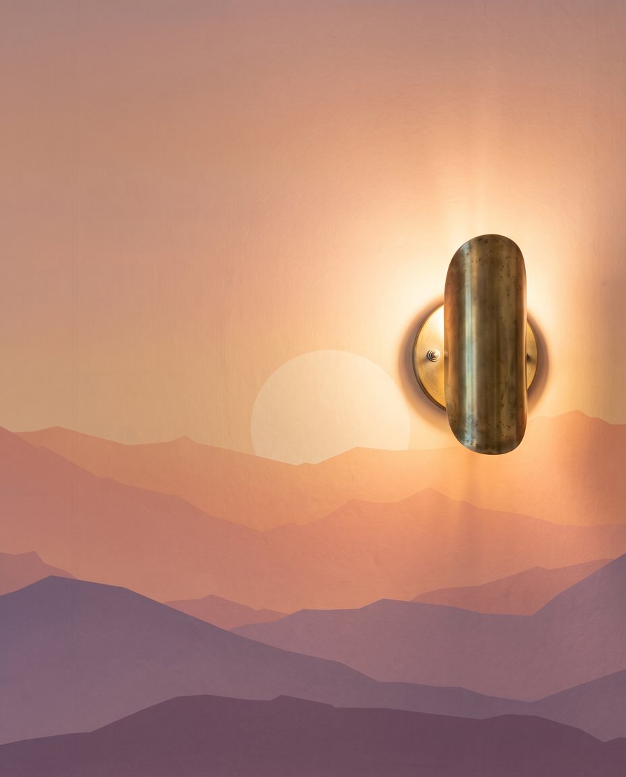 Luce serale sui monti — dettaglio