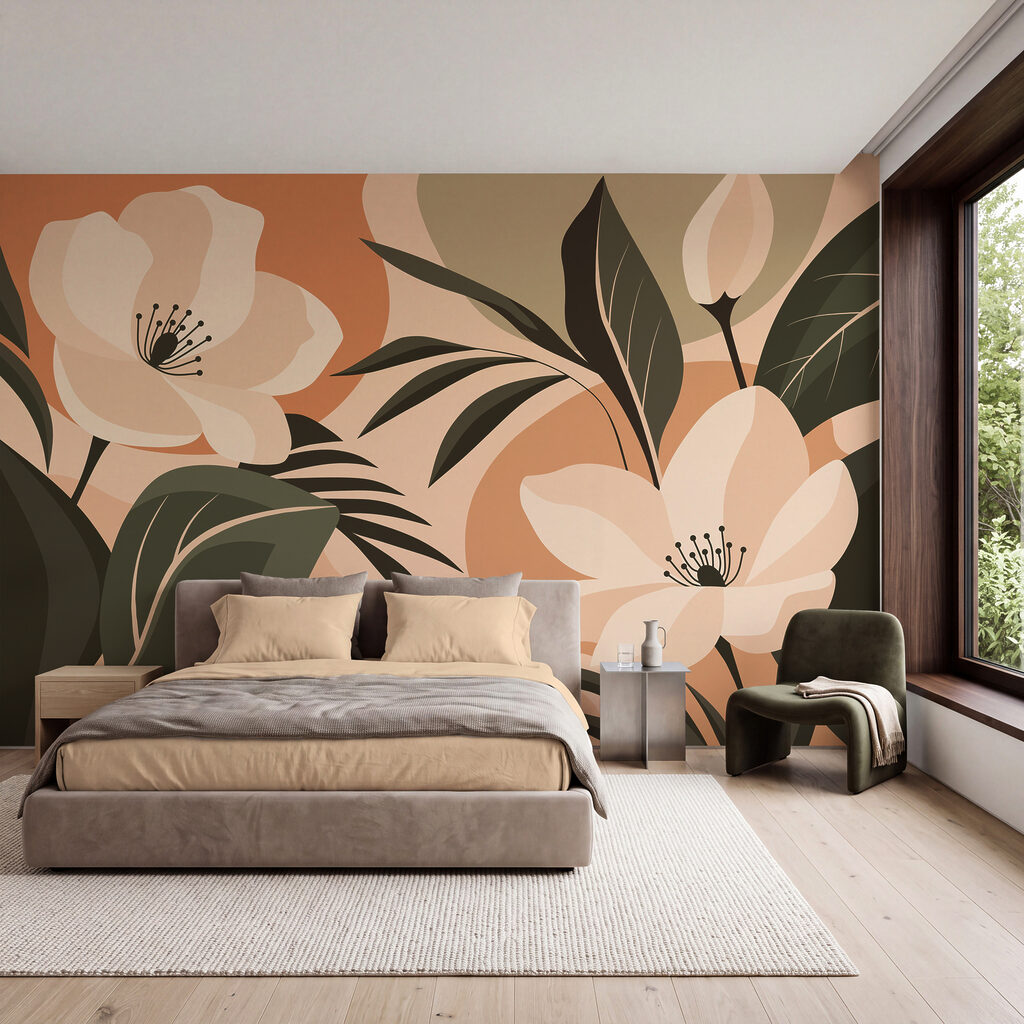 Fiori tra grandi foglie — ambiente 2