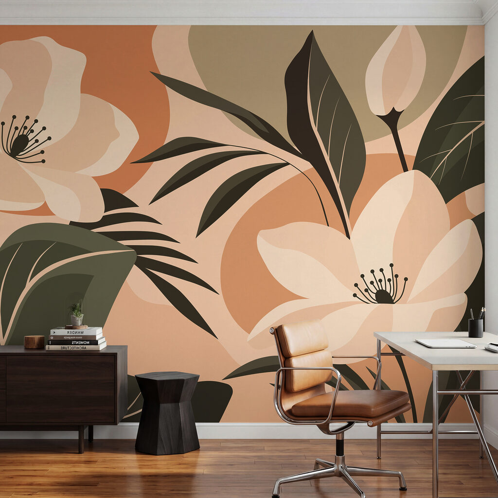 Fiori tra grandi foglie — ambiente 5