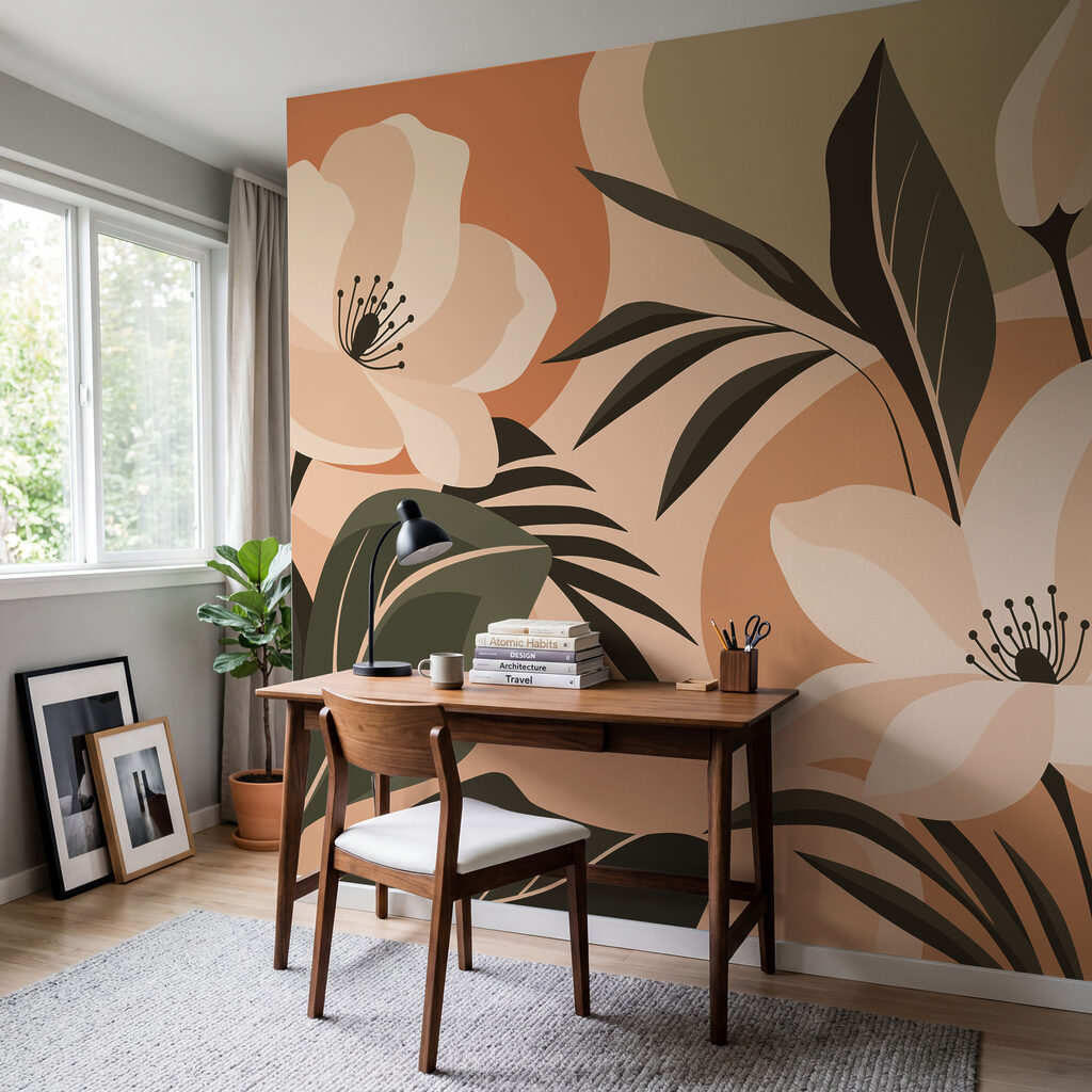 Fiori tra grandi foglie — ambiente 4