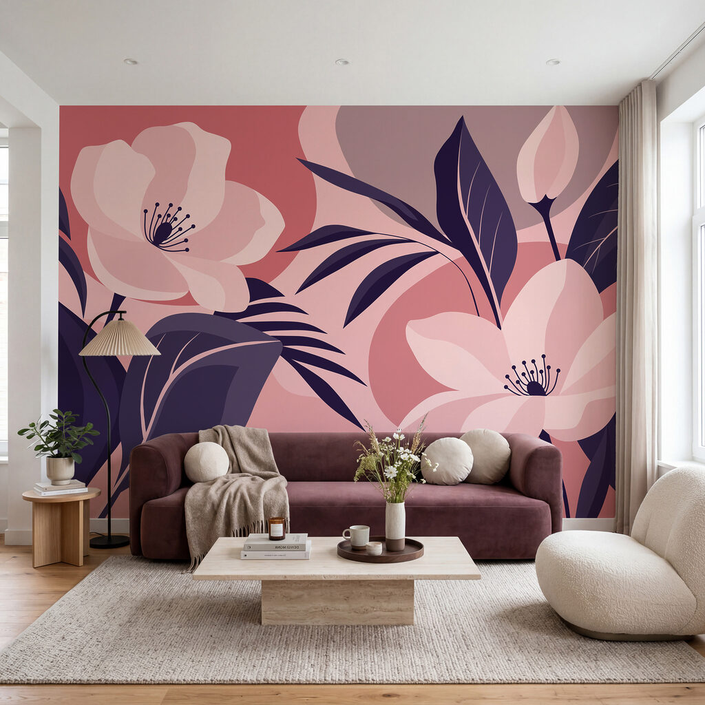 Fiori tra grandi foglie — ambiente 2