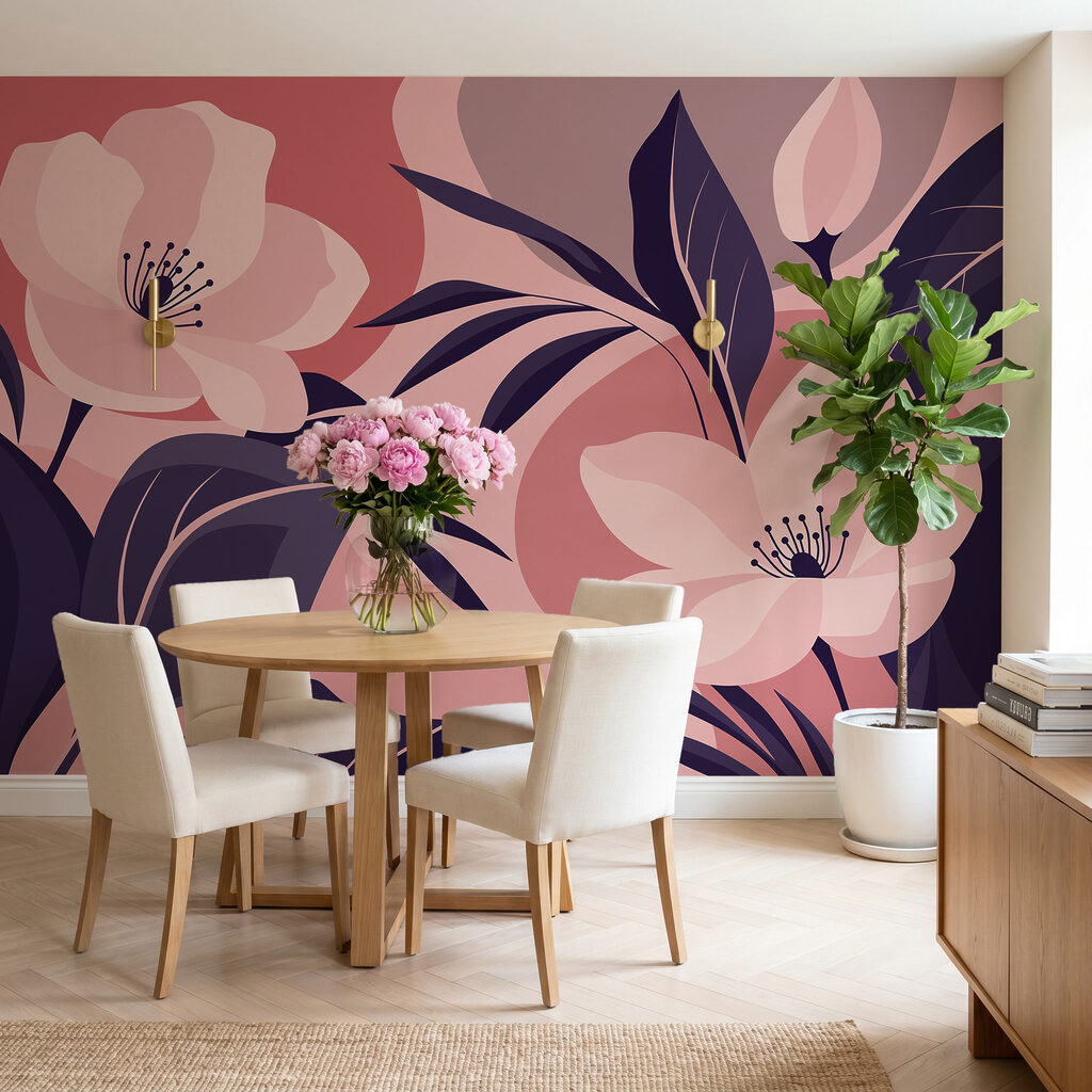 Fiori tra grandi foglie — ambiente 1